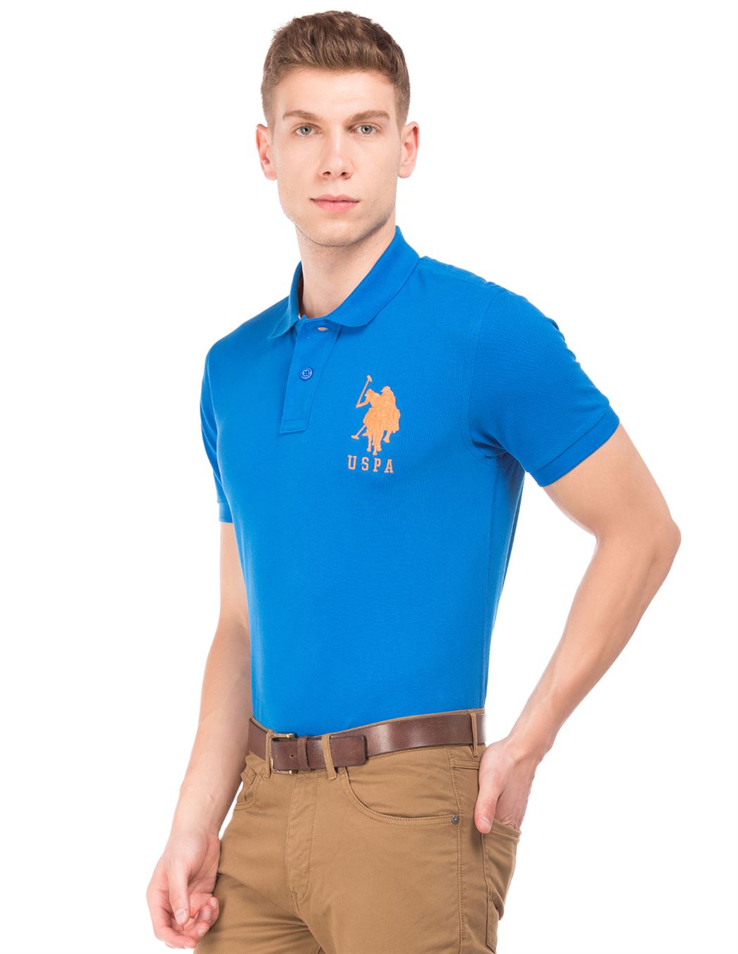 U.S. Polo Assn. Men Solid Casual Wear T-Shirt